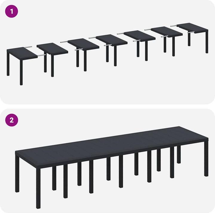 Produktbild vidaXL Gartendining-Set