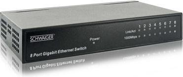 Produktbild Schwaiger Netzwerk Switch 8-Port 10/100/1000 Mbit/s (8 Ports)