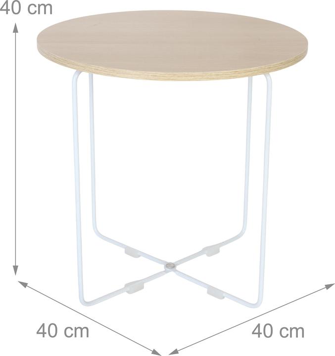 Actual product image Relaxdays side table (40 x 40 x 40 cm)