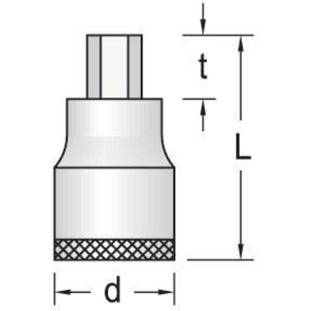 Thumbnail - Gedore, Steckschlüssel + Stecknuss, IN 21 19 Schraubendrehereinsatz 1" Innen-6-kant 19 mm (19 mm)