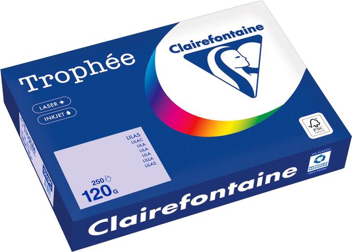 Produktbild Clairefontaine Papier Trophée lila (120 g/m², 250 x, A4)