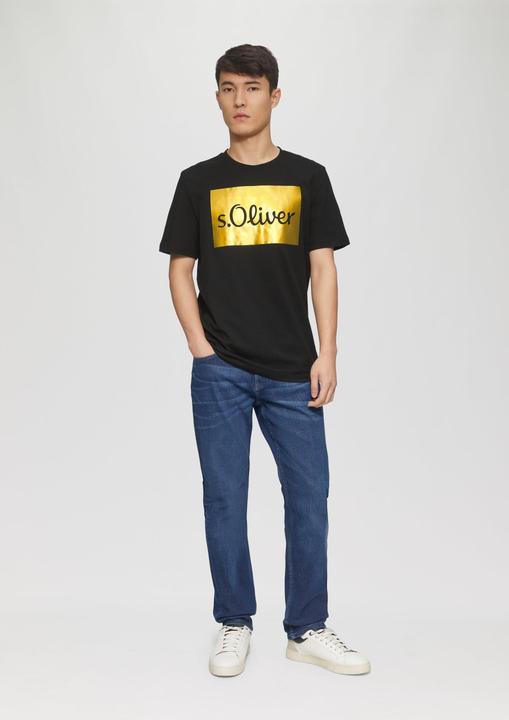 Produktbild S.Oliver T-Shirt T-Shirt mit Gold- oder Silber-Print (XXL)
