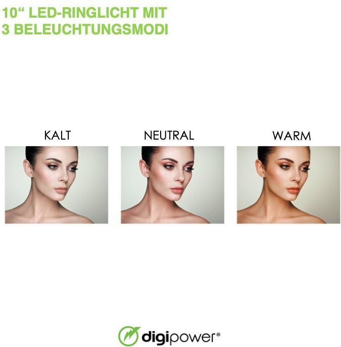 Actual product image DigiPower 10" LED ring light kit (Ring light)