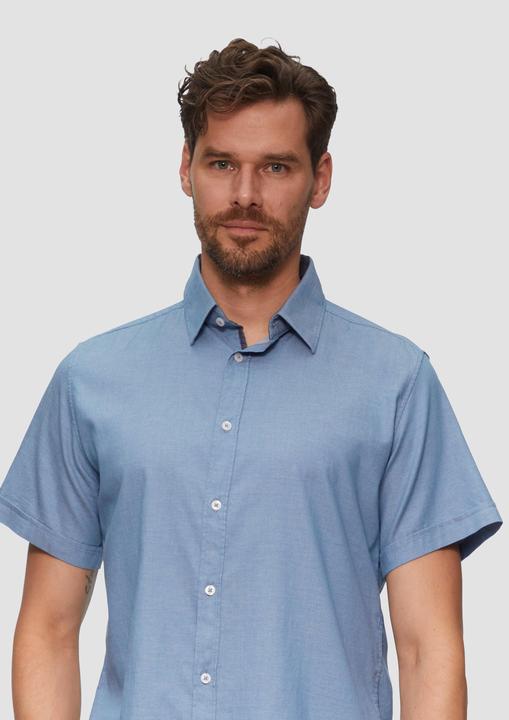 Produktbild S.Oliver Hemd Slim Fit: Kurzarmhemd mit Chambray-Details (XXL)