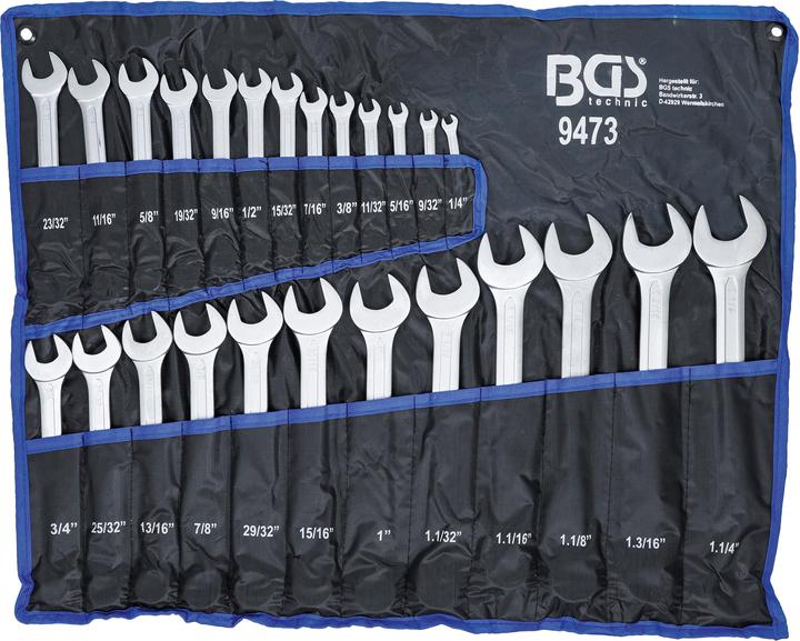 BGS Combination spanner set (1/4")