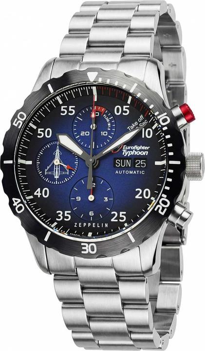 Immagine prodotto Zeppelin 7218M-3 Eurofighter Typhoon Automatic Limited 43mm 10ATM (Cronografo, Orologio digitale, 43 mm)