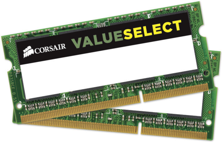 Produktbild Corsair ValueSelect (2 x 4GB, 1600 MHz, DDR3L-RAM, SO-DIMM)
