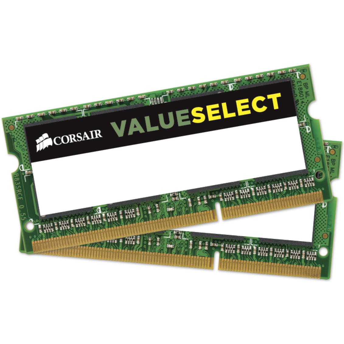 Corsair ValueSelect (2 x 4GB, 1600 MHz, DDR3L-RAM, SO-DIMM), RAM, Schwarz