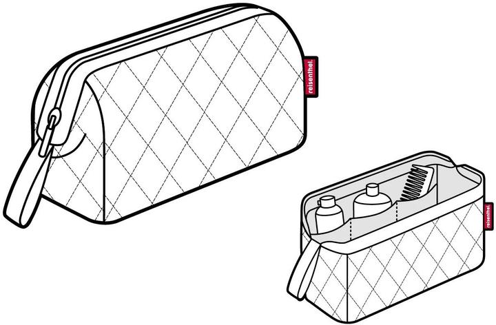 Actual product image reisenthel Necessaire Travelcosmetic Rhombus Black (4 l)