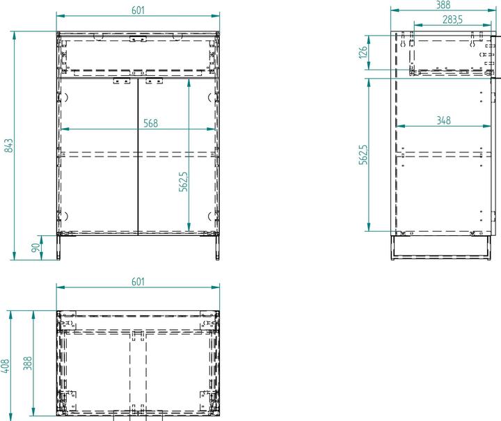Produktbild micasa Mailo (60.10 x 40.80 x 84.30 cm)