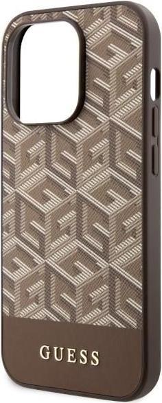 Immagine prodotto Guess GUHMP14LHGCFSEW iPhone 14 Pro 6.1" brązowy/marrone Custodia rigida GCube Stripes MagSafe (Apple iPhone 14 Pro)