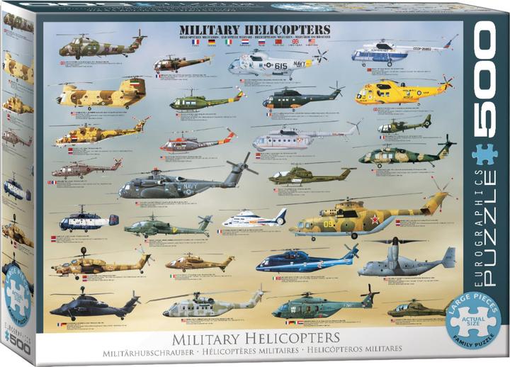 Produktbild Eurographics Militärhelikopter (500 Teile)