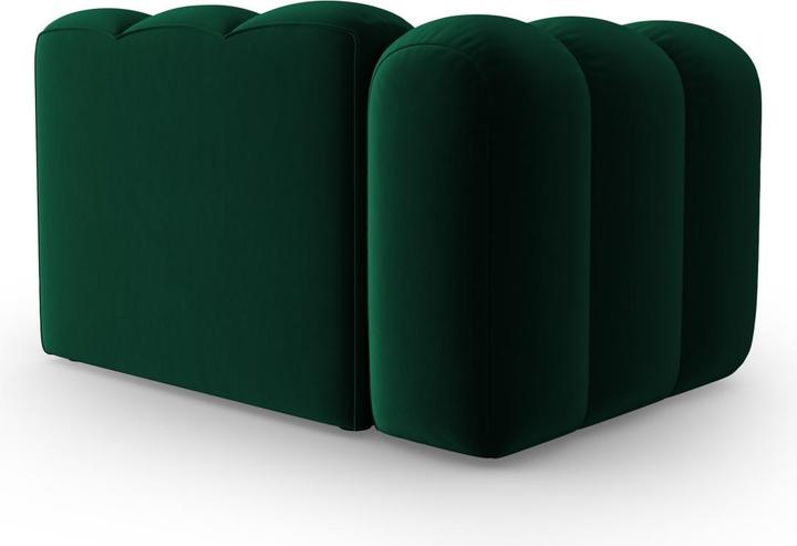 Actual product image Micadoni Velvet Modul Left, "Lupine", 1 Seat, 115x95x70Made in Europe (1-seater, Modular sofa)