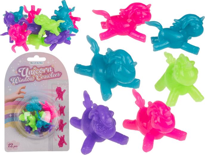 Out of the blue Fensterläufer, Einhorn, 2,8 cm, 12 Stück