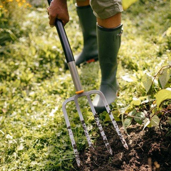 Produktbild Fiskars Ergonomic garden fork (with flat tines)