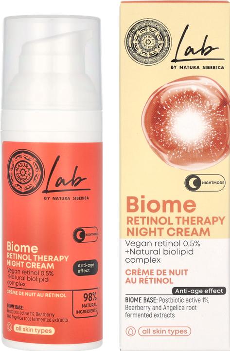 Produktbild Natura Siberica Lab Biome Retinol Therapy Night Face Cream 50ml (50 ml, Nachtcreme)