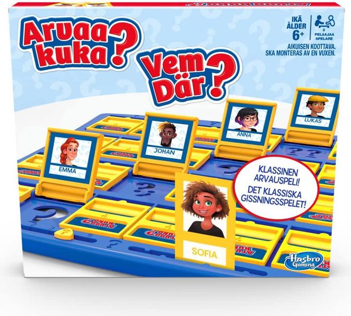 Actual product image Hasbro Gaming Guess Who? (Finnish, Swedish)