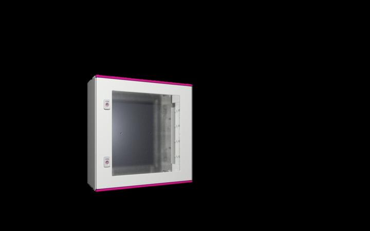 Image du produit Rittal AX 1467.000 Armoire électrique 600 x 600 x 200 polyester, tôle d'acier, polycarbonate gris clair 1p.