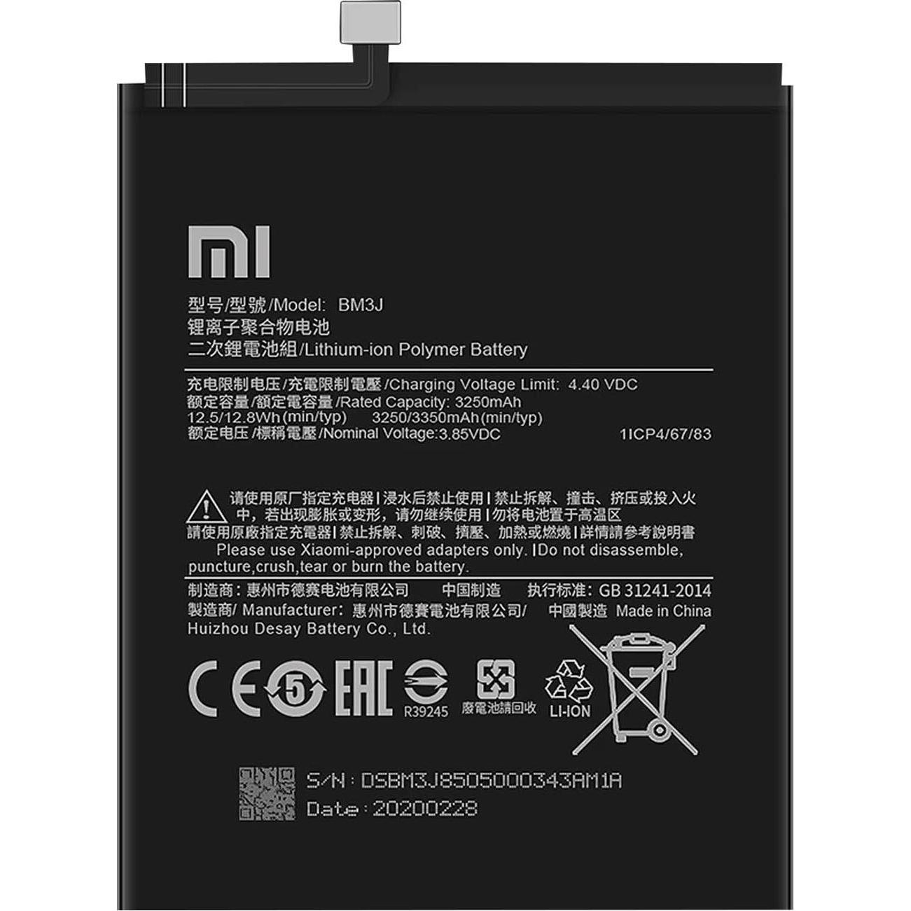 Clappio 3250mAh Ersatzakku, ersetzt BM3J, Smartphone Akku