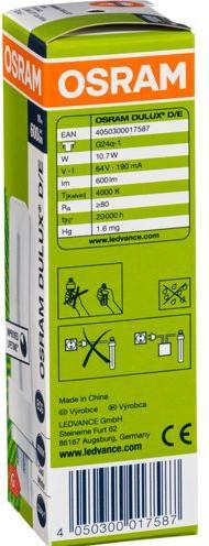 Produktbild Osram Energiesparlampe (G24q-1, 600 lm, 1x)