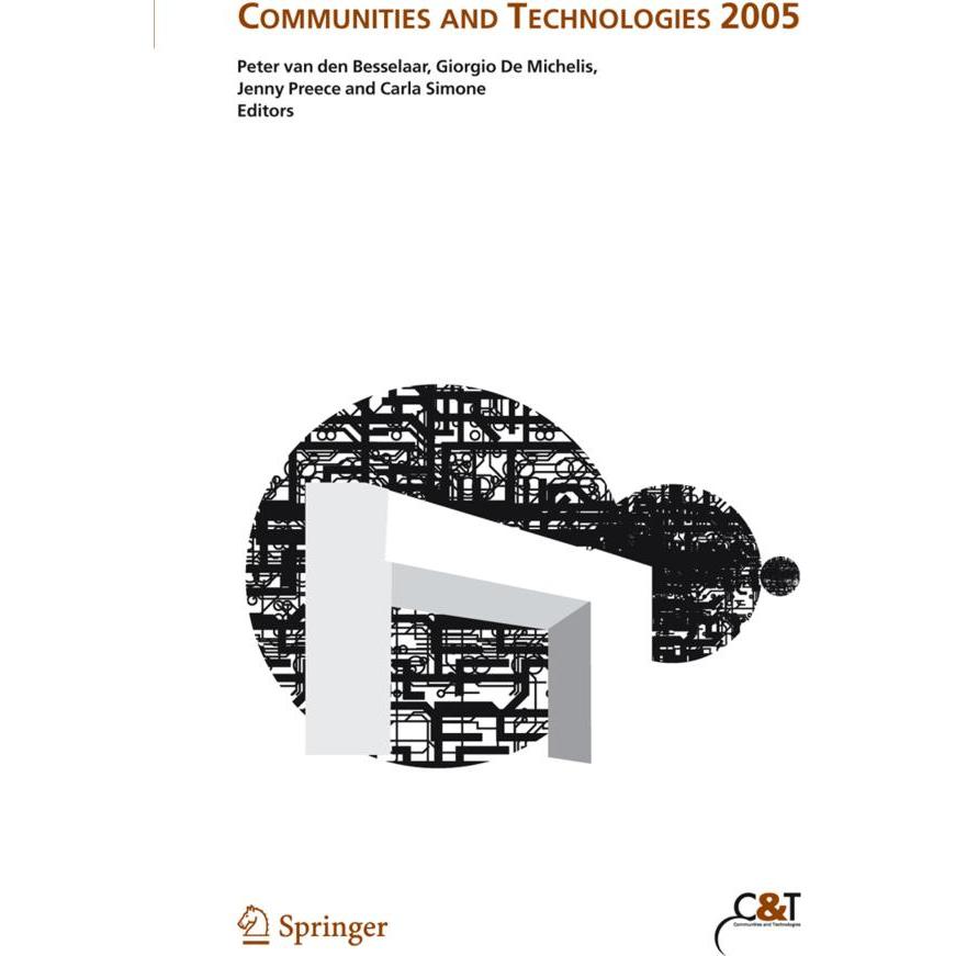 Communities and Technologies 2005, Fachbücher von Carla Simone, Peter van den Besselaar, Giorgio de Michelis, Jenny Pree...