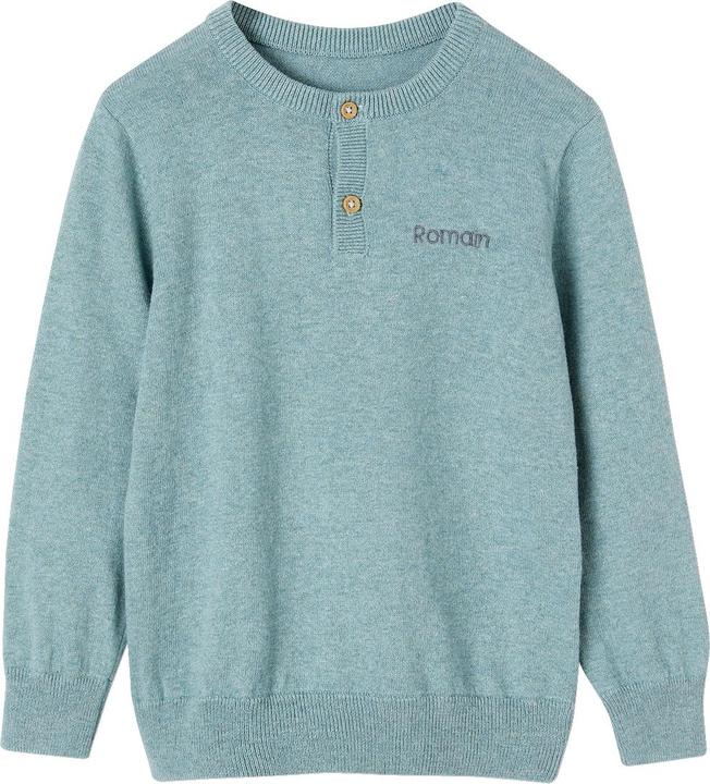 Immagine prodotto Vertbaudet Maglia da bambino con scollo henley, personalizzabile (92)