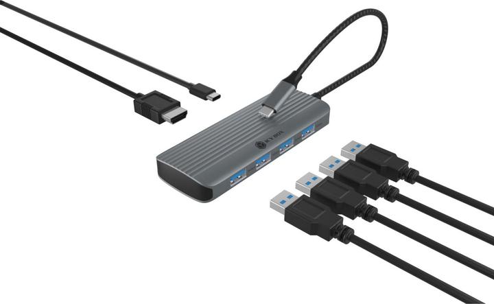 Produktbild Icy Box IB-DK4022a-CPD (USB-C, 6 Ports)