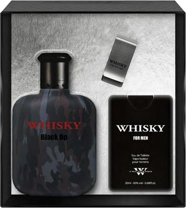 Actual product image NoName Whisky Black Op Eau De Toilette Spray Set - 100ml And 20ml (Perfume set)
