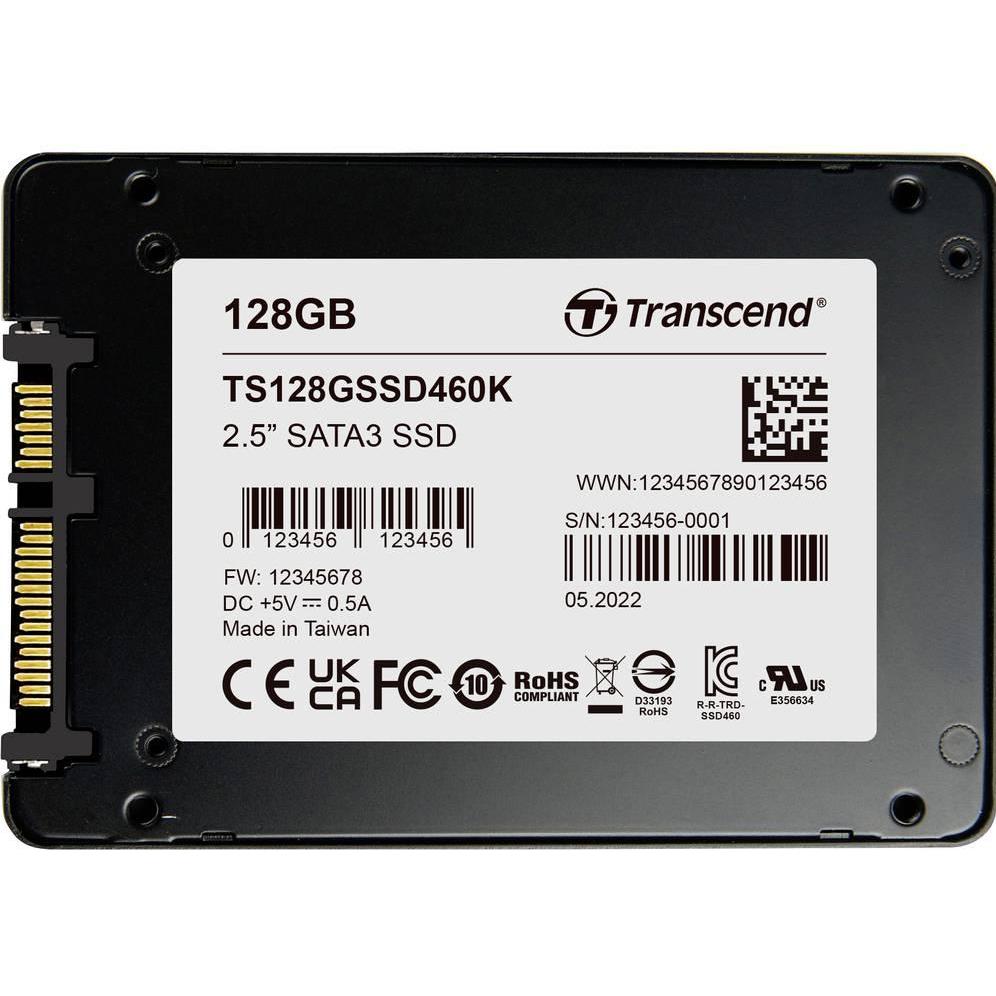 Transcend 128 GB Interne mSATA SSD TS128GSSD460K-VS1 (128 GB, mSATA), SSD