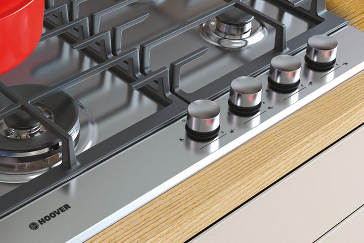 Image du produit Candy Hoover H-HOB 300 GAS HHG6BF4MX Inox Encastrable 60 cm 4 brûleur(s)