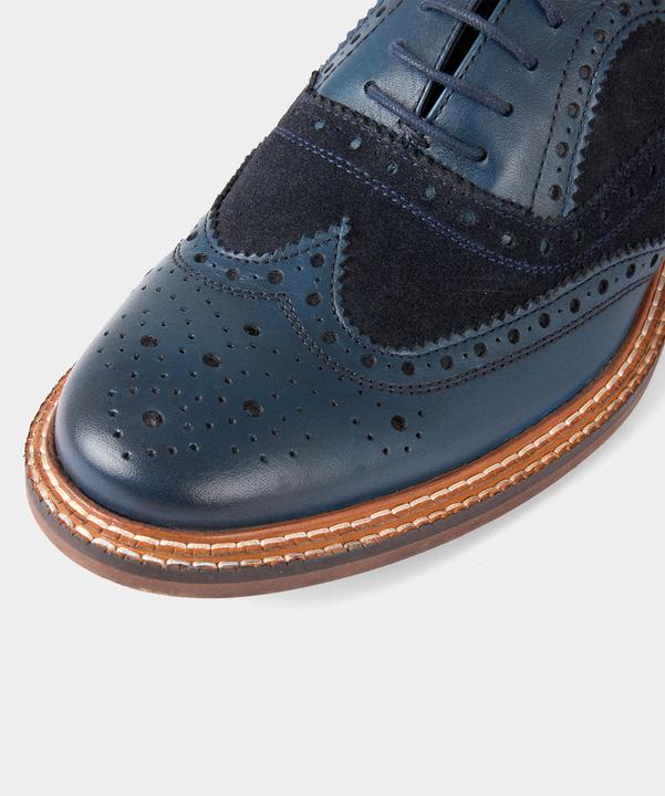 Image du produit Joe Browns Navy Leather Brogues (45)