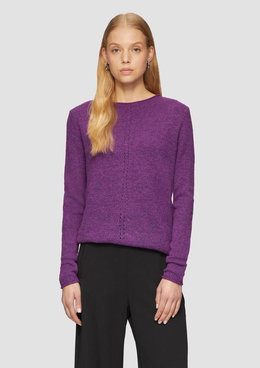 Produktbild S.Oliver Strickpullover Weicher Strickpullover mit Ajour-Detail (XXL)