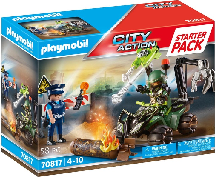 Produktbild Playmobil Starter Pack Polizei: Gefahrentraining (70817, Playmobil City Action)