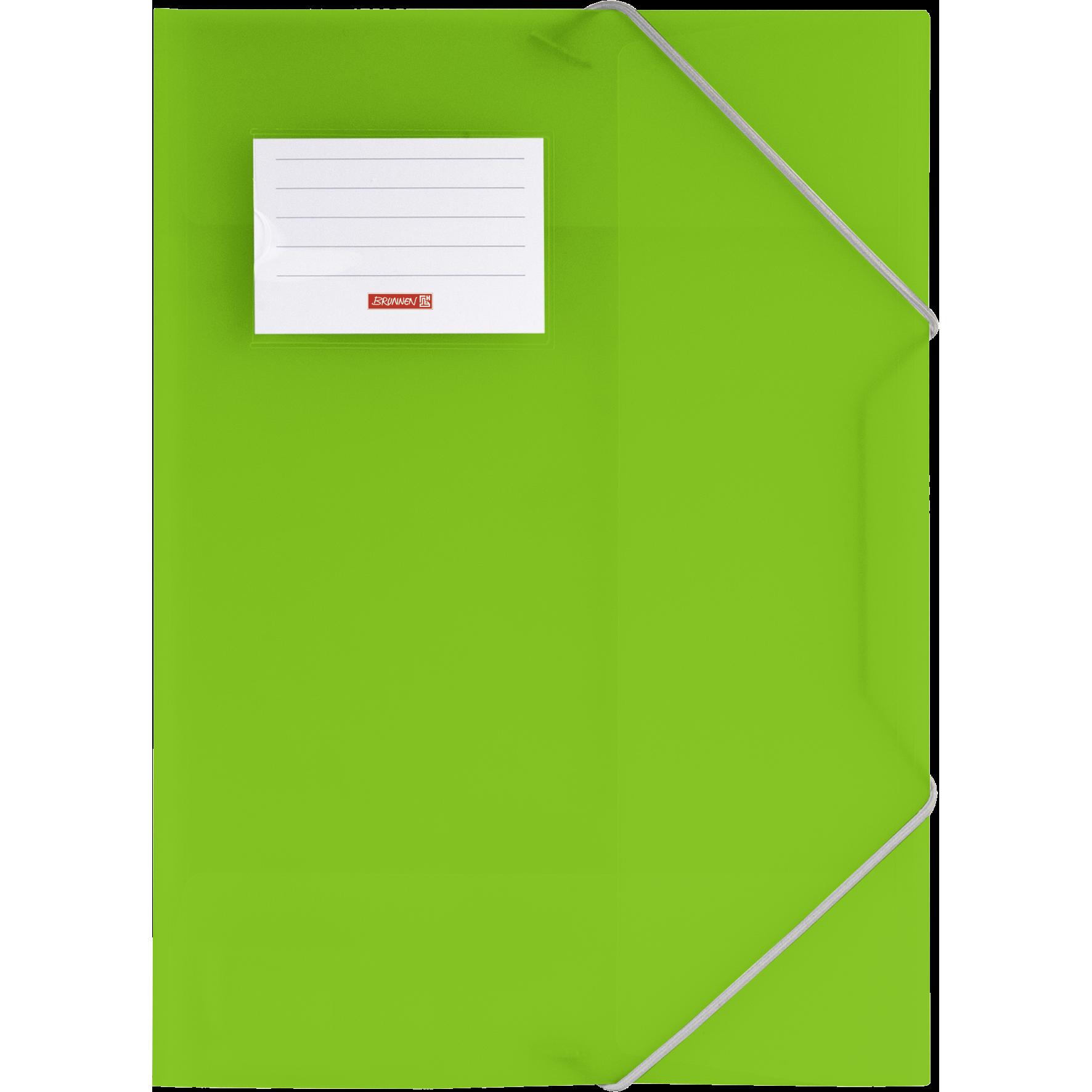 Brunnen, Mappe, Sammelmappe FACT!pp DIN A4 kiwi transparent (A4, 1 x)