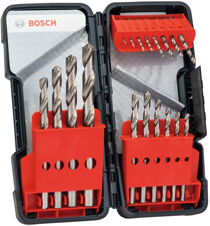 Image du produit Bosch Professional Zubehör PRO Metal HSS-G Ensemble de forets hélicoïdaux, 18 pièces (1 mm, 1,5 mm, 2 mm, 2,5 mm, 3 mm, 3,5 mm, 8 mm, 9 mm, 10 mm, 4 mm, 4,5 mm, 5 mm, 5,5 mm, 6 mm, 7 mm)