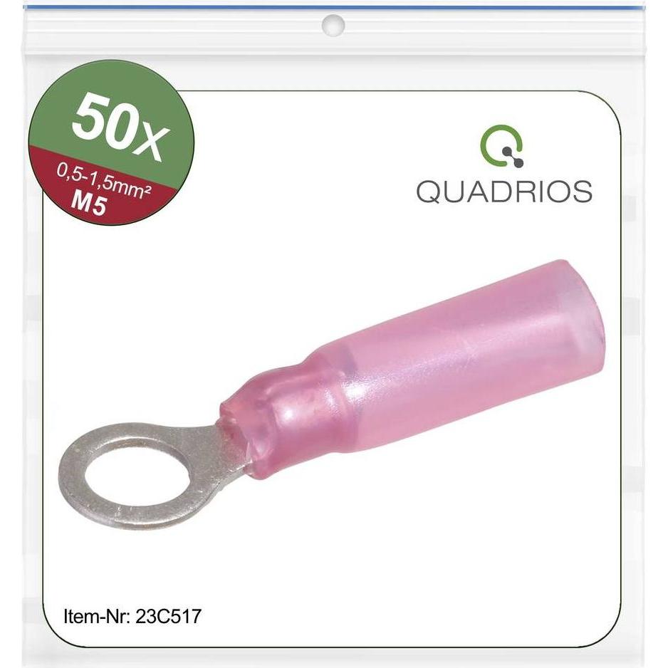 Quadrios, Kabelverbindung, 23C517 Ringkabelschuh Querschnitt (max.)=1.5 mm² Loch-Ø=5.3 mm Teiliso