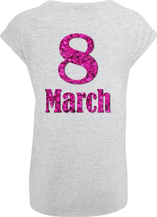 Produktbild Merchcode Ladies WD - 8 March Extended Shoulder Tee - 116993 (S)