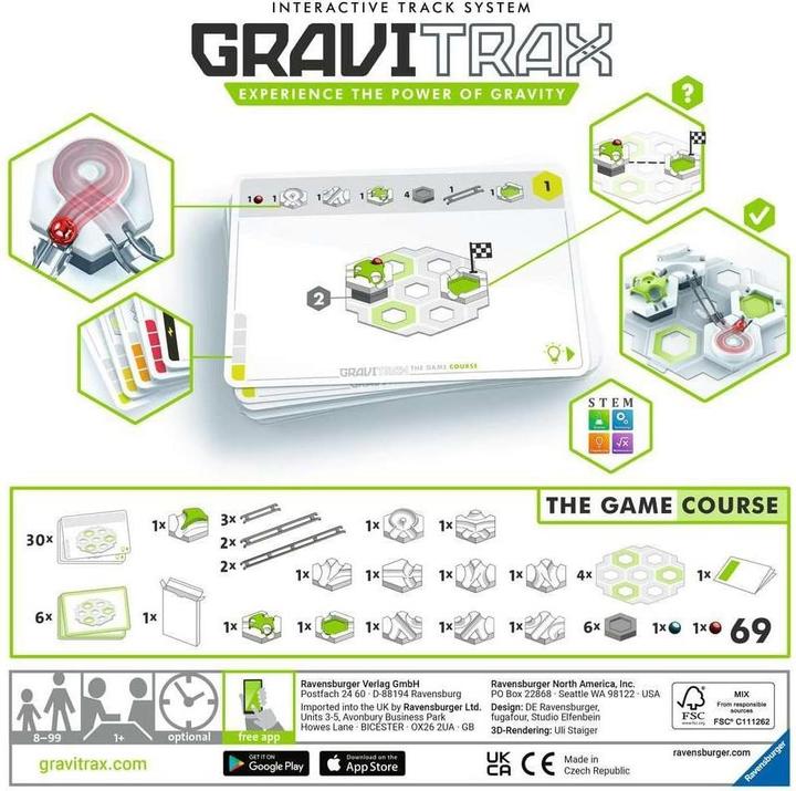 Produktbild Ravensburger GraviTrax The Game Course (Bulgarisch, Dänisch, Deutsch, Englisch, Estnisch, Finnisch, Französisch, Griechisch, Isländisch, Italienisch, Japanisch, Lettisch, Litauisch, Niederländisch, Norwegisch, Polnisch, Portugiesisch, Rumänisch, Russisch, Schwedisch, Slowakisch, Spanisch, Tschechisch, Türkisch, Ungarisch)