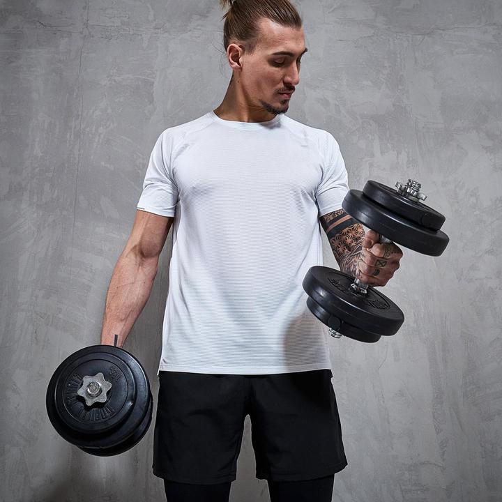 Produktbild Gorilla Sports Sz-Curlhantelset (2 x 10 kg, 4 x 5 kg, 4 x 2.5 kg, 4 x 1.25 kg)