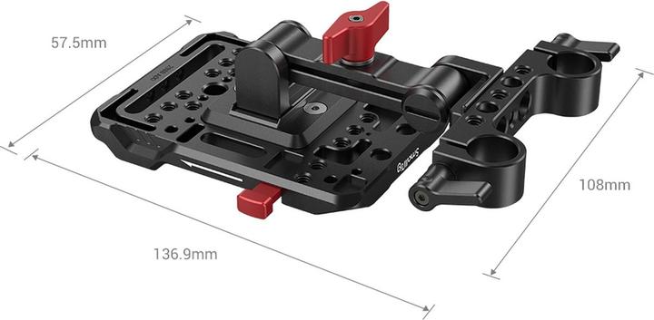 Image du produit SmallRig V Mount Battery Plate with Adjustable Arm 2991 (Accessoires vidéo divers)