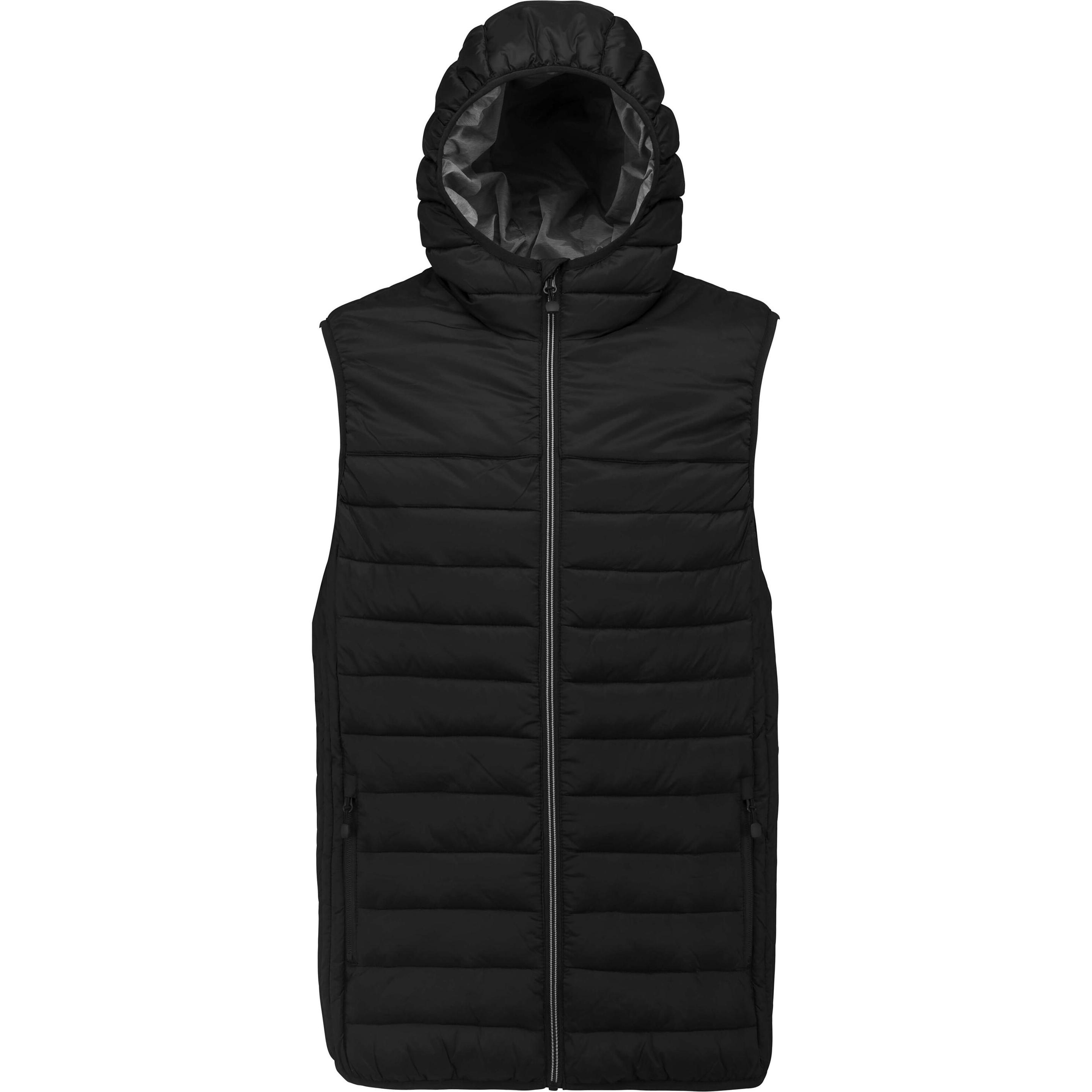 Proact, Herren, Weste, Daunenweste mit Kapuze, Schwarz, (XS)