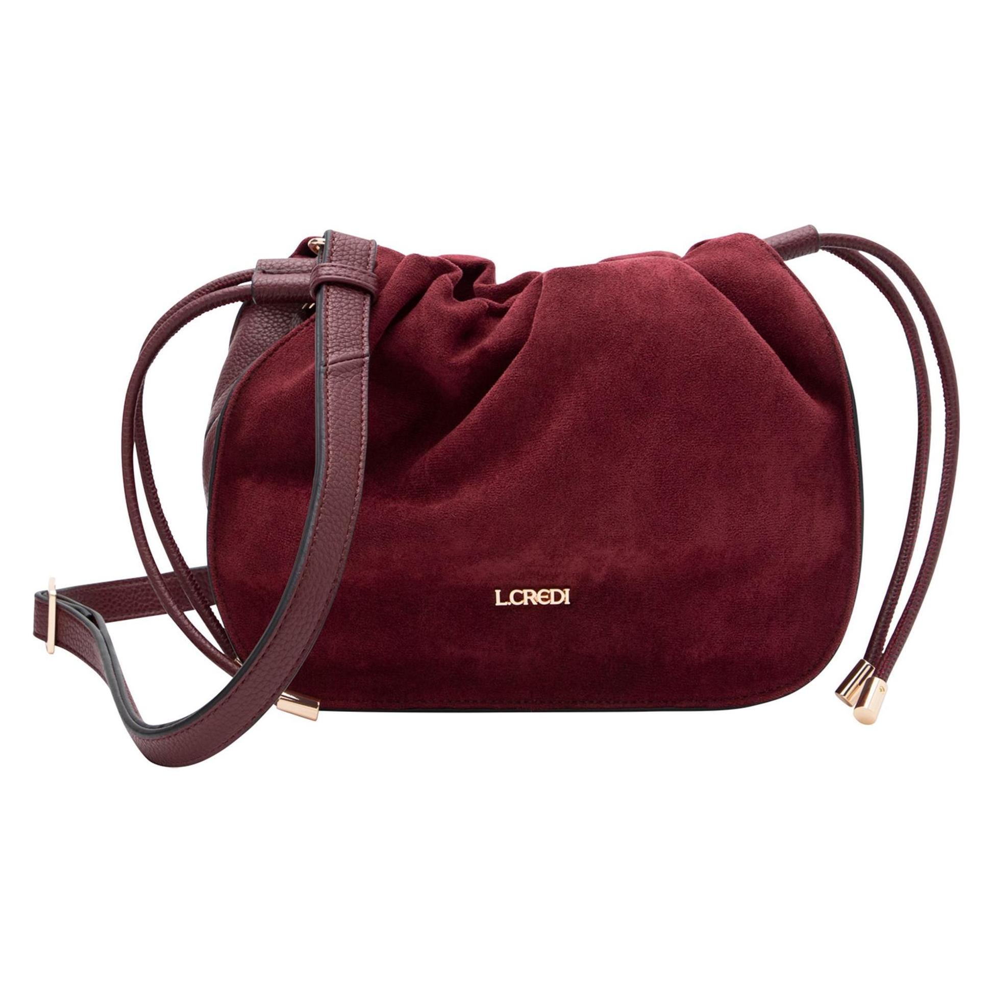 L.Credi, Damen, Handtasche, Pheline Umhängetasche 23 Cm, Rot