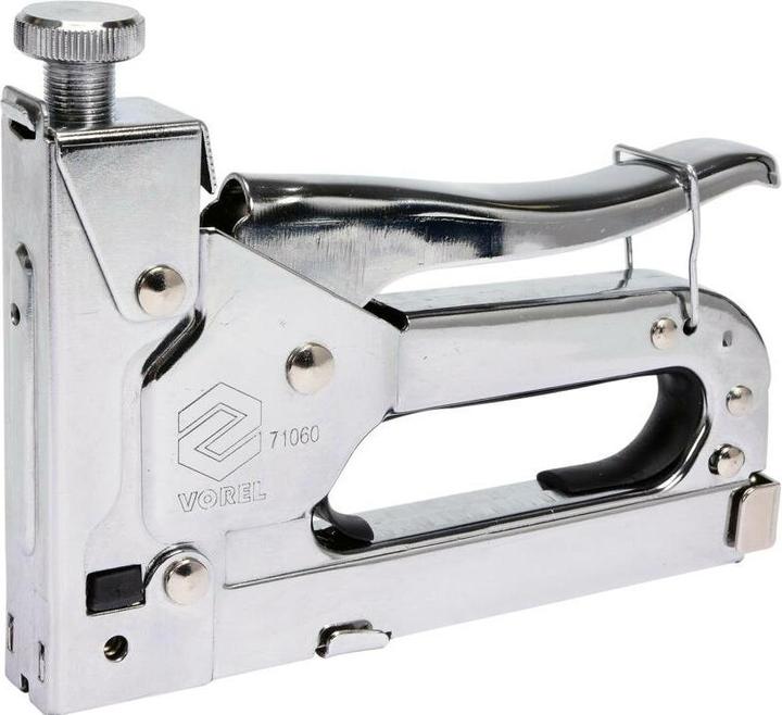 Actual product image Toya Hand Tacker Metal for Staples 6-14mm U-Cl. 10-12mm Nails 10-14mm Incl.600 Staples