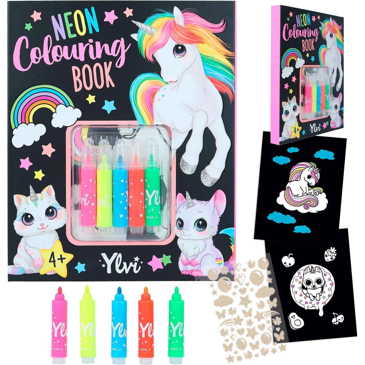 Depesche Ylvi & the Minimoomis - Neon Colouring Book (412169)