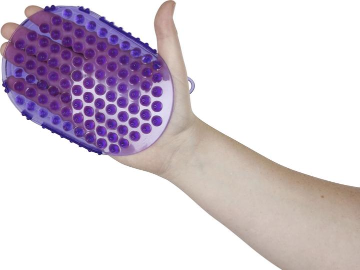 Actual product image Kerbl Magnetic massage curry comb purple