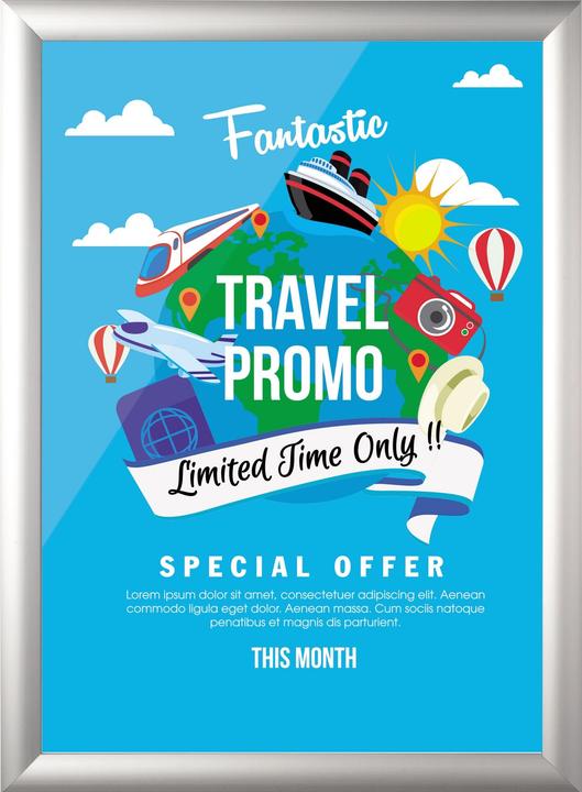 Image du produit Bi-Office Cadre pour affiches, en aluminium, DIN A4 (210 x 297 mm)