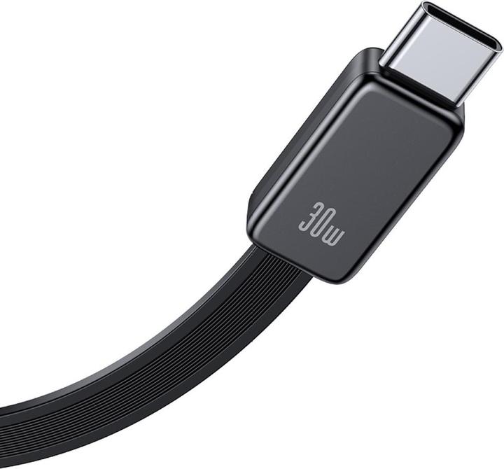 Image du produit Usams CC296 30W Fast Charger With Retractable Type-C Cable (EU) - Xiang Series White (30 W, 2 ports)