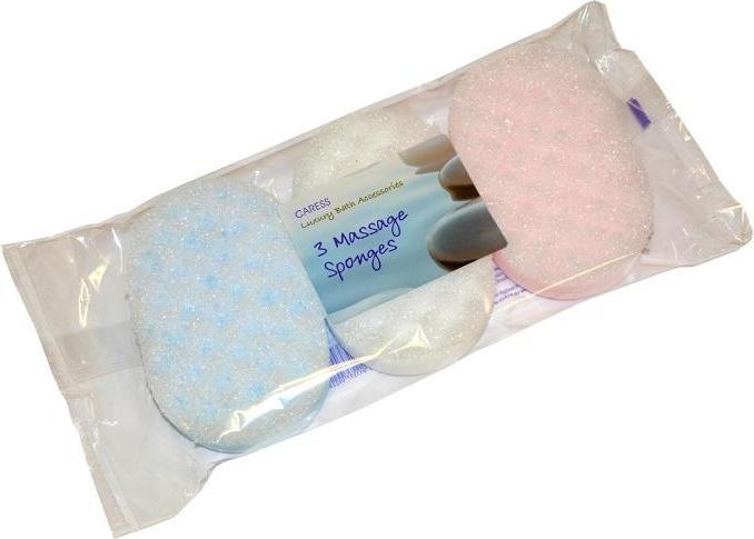 Actual product image Caress Massage Sponge 3pk