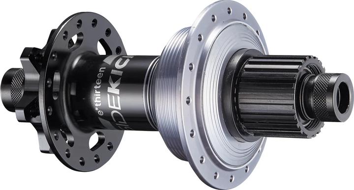 Actual product image e*13 Sidekick Boost Hub RW, 32 H., 148x12mm, HG, black/sterling silver (Disc brake 6-hole)