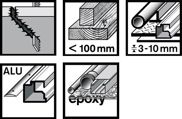 Produktbild Bosch Professional Zubehör PRO Multi Material thick and thin T345XF Stichsägeblatt, 132 mm, 25-tlg.
